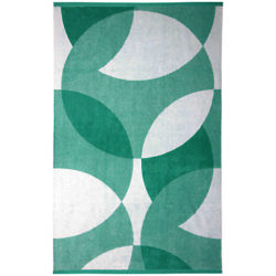 Lindsey Lang Leaf Cotton Towels Mint